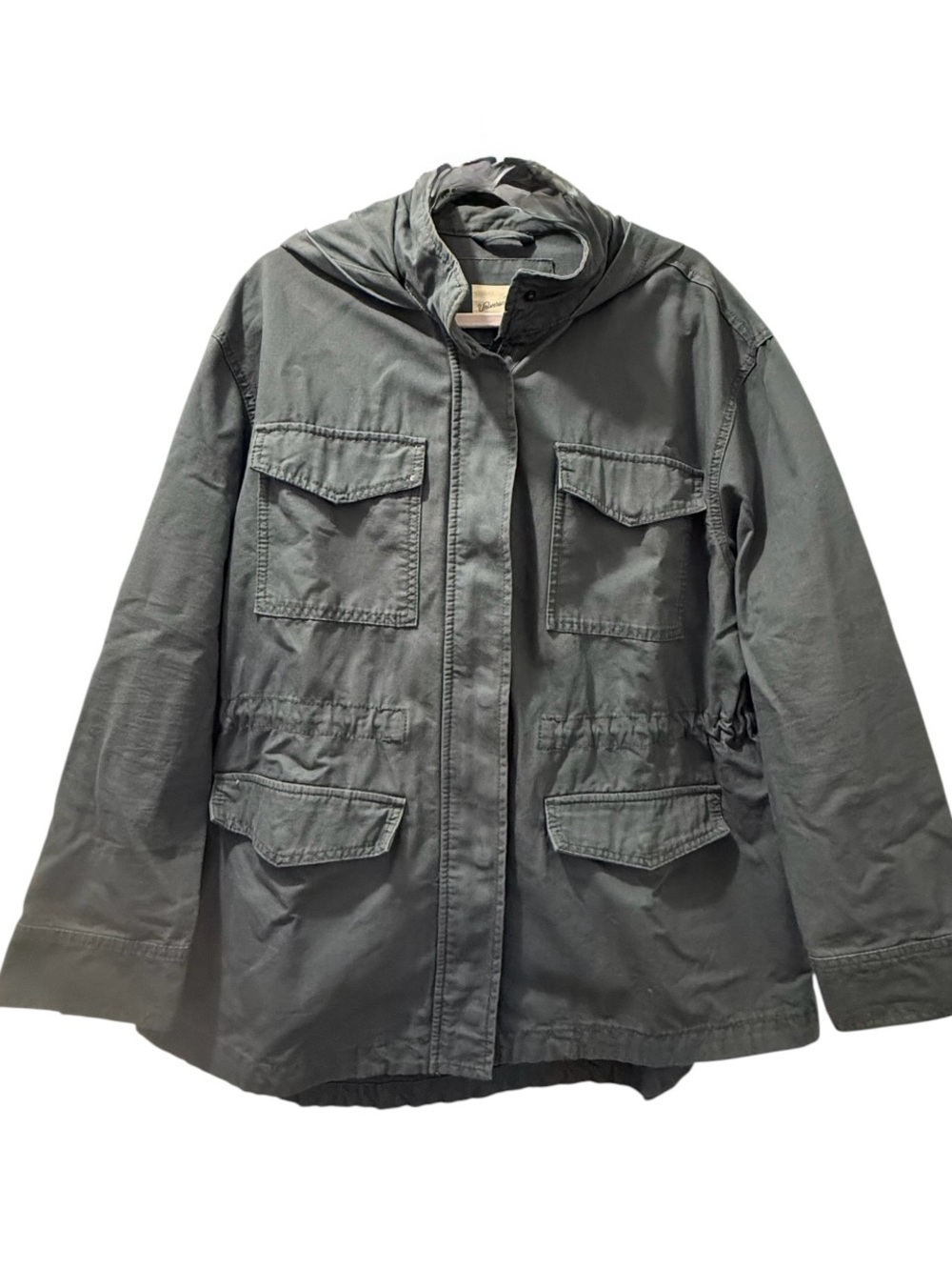 Women’s Hooded Field Jacket - Blue-Gray XXL